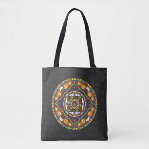 Tränar och behandlar Mandala-blocket för allt-över Tygkasse