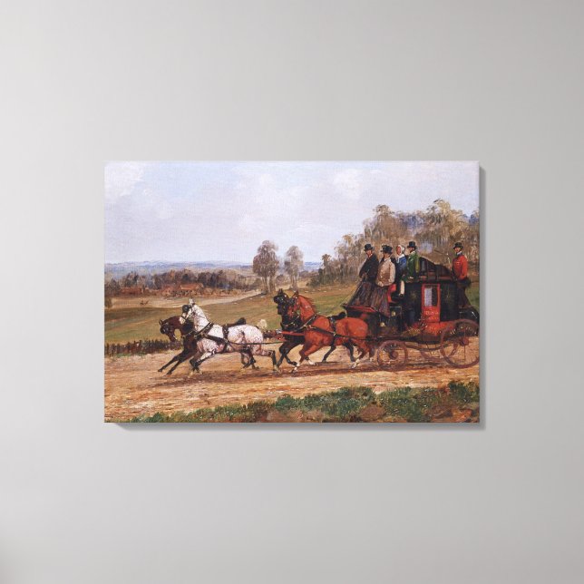 Tränar scen canvastryck (Framsida)