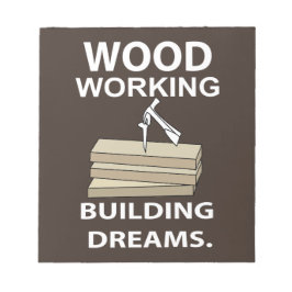 Tränarbetare, träarbetare, Carpenter Woodworking Anteckningsblock