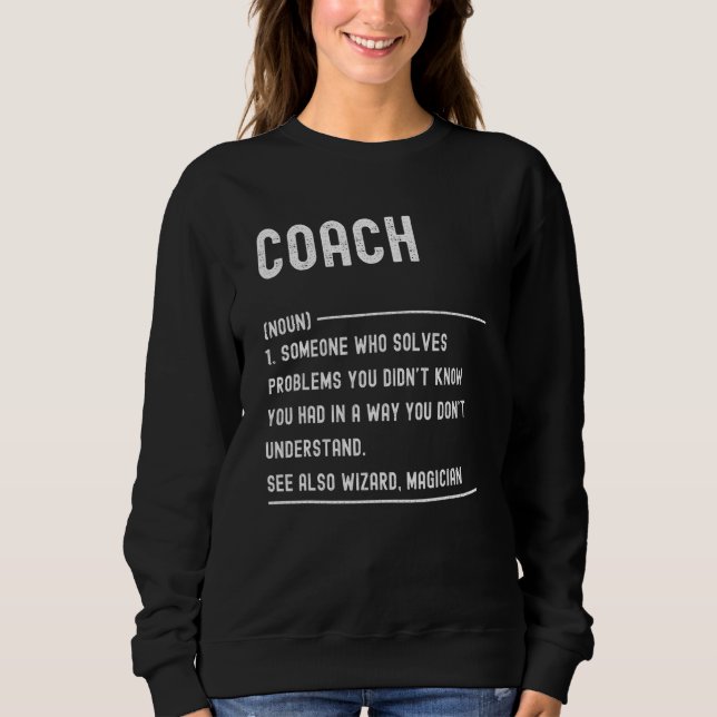 Tränardefinitions-tröjor Rollig jobbtitel T Shirt (Framsida)