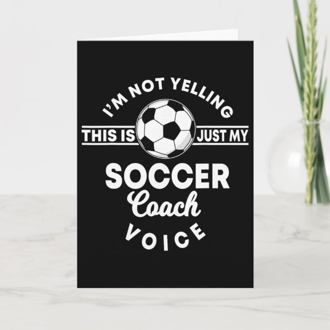Tränare Coaching Fotboll Coach Mamma Pappa Röst  Kort (Framsida)