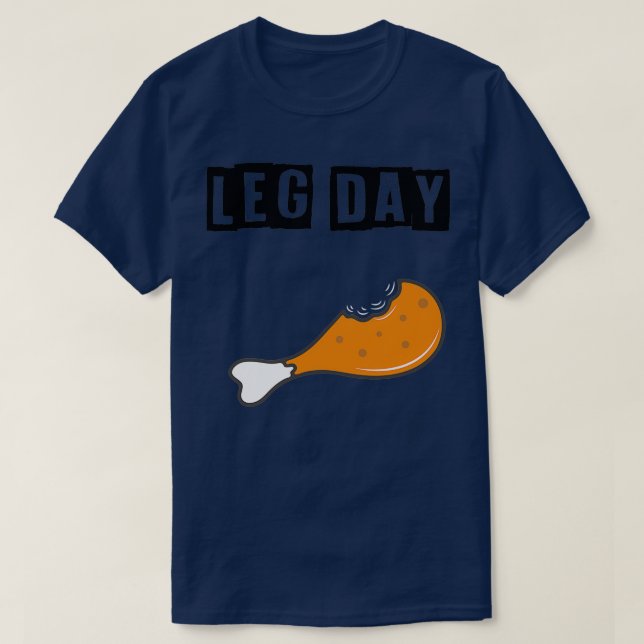 Tränare för Blockering på Leg Day 2 T Shirt (Design framsida)