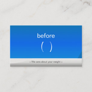 tränare för Slim Fitness Body Weight Loss Loss Coa Visitkort