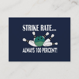 Tränare för Strejka av Bowling Pin Boll Visitkort