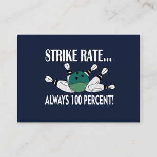 Tränare för Strejka av Bowling Pin Boll Visitkort