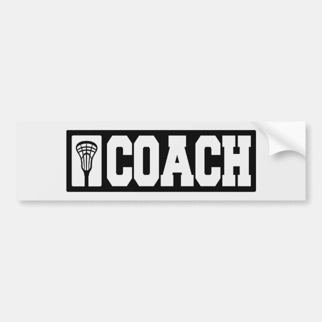 Tränare - Lacrosse-tränare Bildekal (Framsidan)