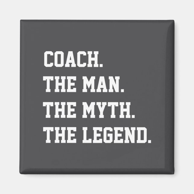 Tränare Mannen Myten Legenden  Magnet (Framsidan)