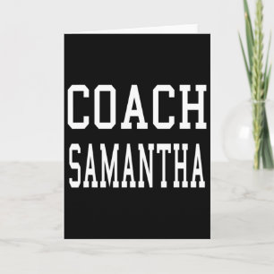 Tränare Samantha Anpassad Fotboll Fotboll Bysebyll Kort