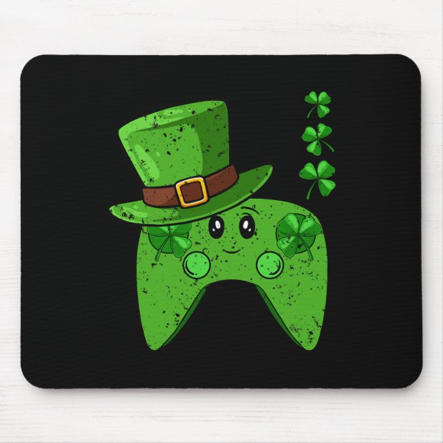 Tränare Shamrock St patricks day Gaming Gamer Musmatta (Framsidan)