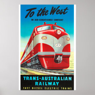 Tranaustraliska järnvägen poster