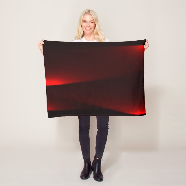 Tranbär och svarta ljus fleecefilt (På plats)