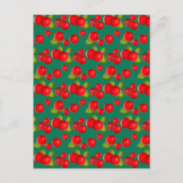 Tranberbär med Löv Vykort