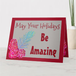 Tranberry Modern julhälsningskort Kort