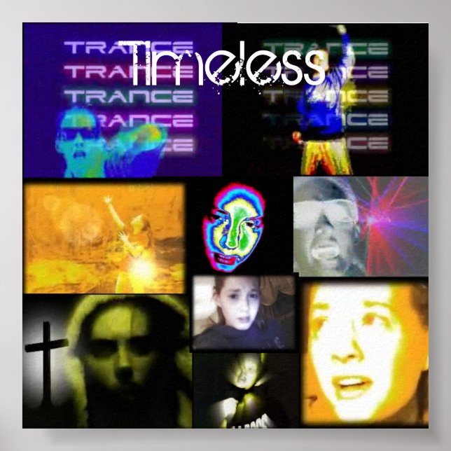 trance, ljus, dans, trippy poster (Framsidan)