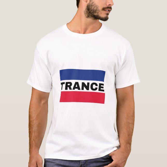 Trance Music - EDM - TECHNO - HARDSTYLE T Shirt (Framsida)