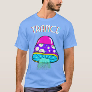Trance Psychedelic Trippy Glitch Mushroom T Shirt