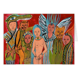 Trancekatter Hälsningskort