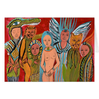 Trancekatter Hälsningskort