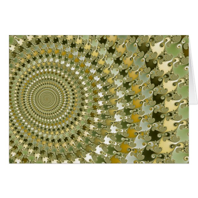 Trancetunnel - Fractal Card Hälsningskort (Framsidan Horizontal)