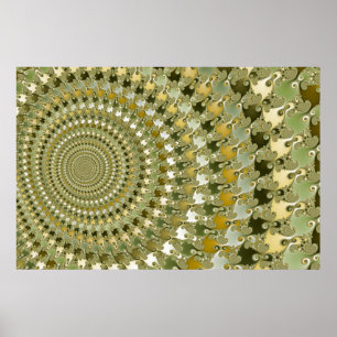 Trancetunnel - Fractalaffisch Poster
