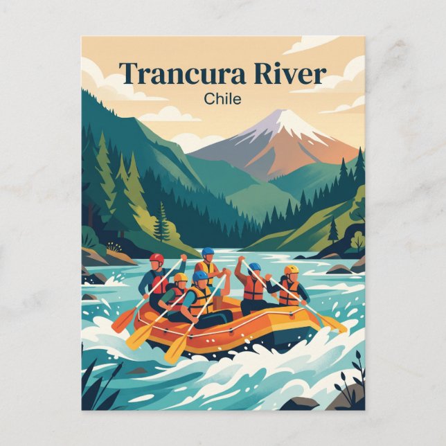 Trancurafloden, Pucon Chile Vykort (Framsida)