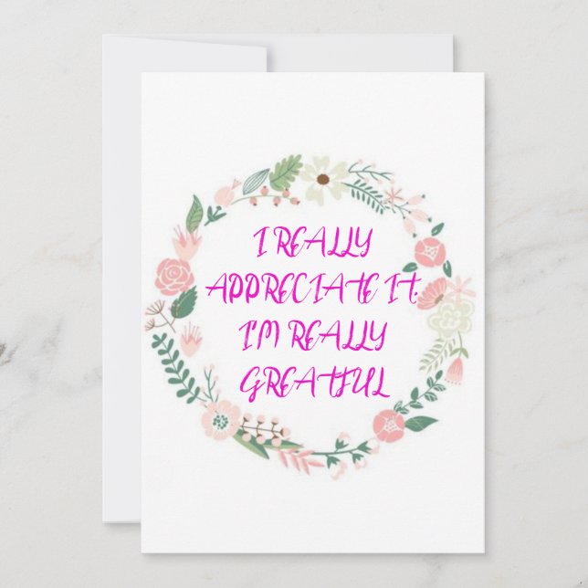 Trand thanku-kort tack kort (Framsida)