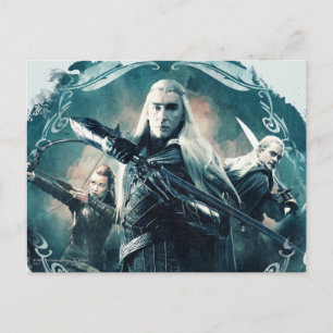 Tranduil, TAURIEL™ och LEGOLAS GREENLEAF™-grafik Vykort