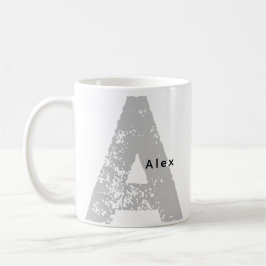Trandy Oversized Monogrammed Initial & Namn Mugg