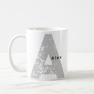 Trandy Oversized Monogrammed Initial & Namn Mugg
