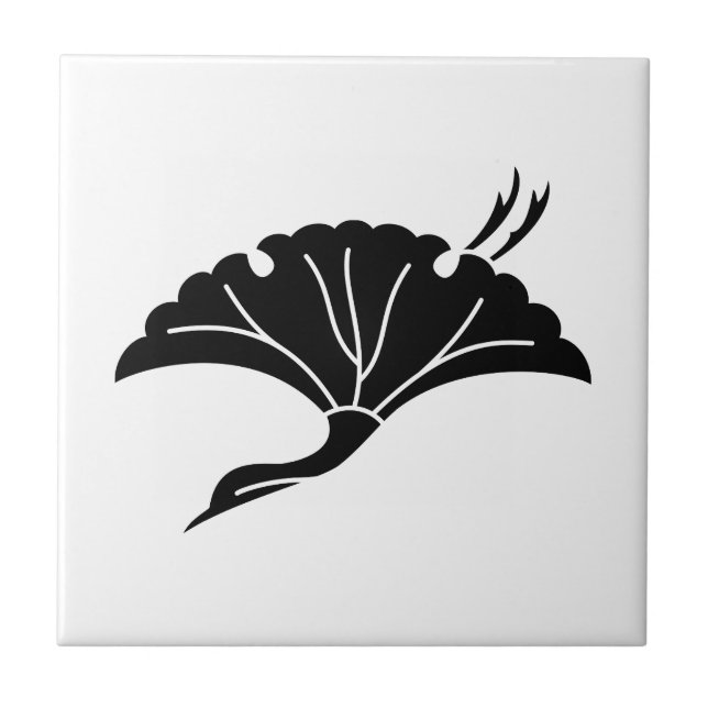 Tranformad ginkgo-blad kakelplatta (Framsidan)