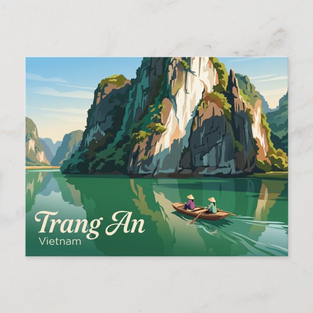 Trang An landskapscomplex Vietnam Vykort (Framsida)