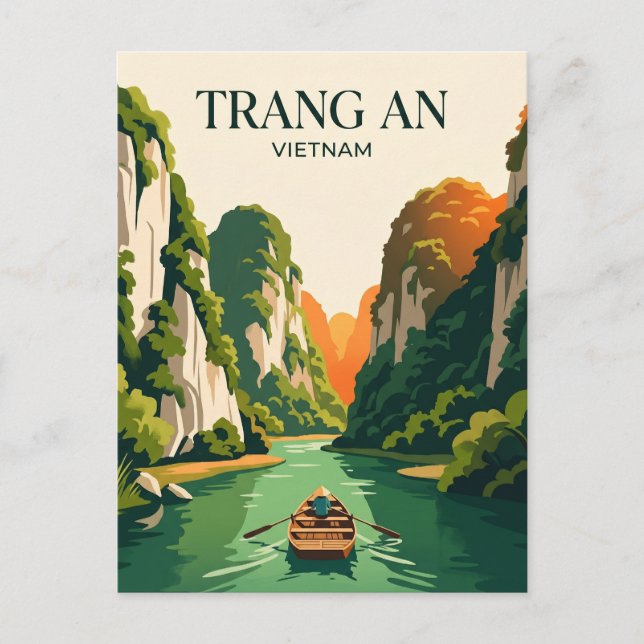 Trang An landskapsområde Vietnam Vykort (Framsida)