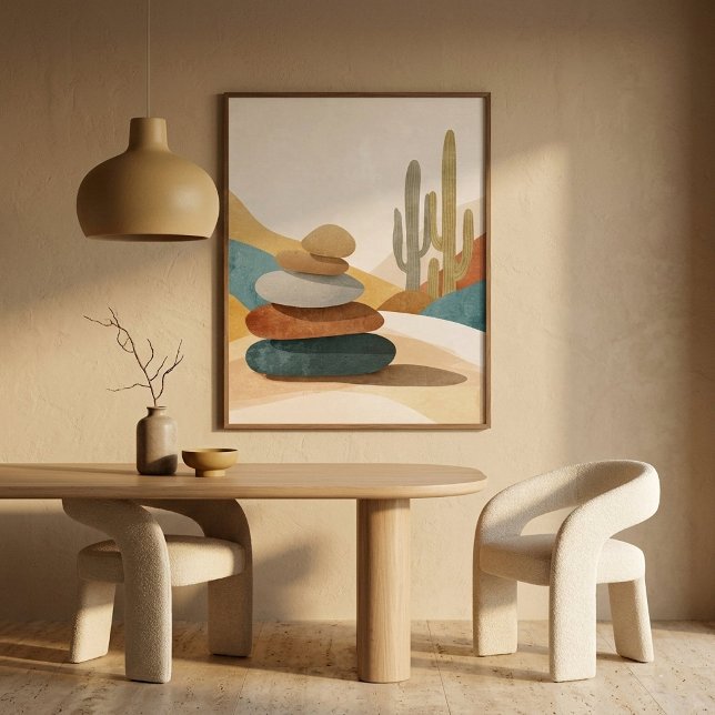 Trång Minimalist Ökensten för Moderna Interiörer Poster (Skapare uppladdad)