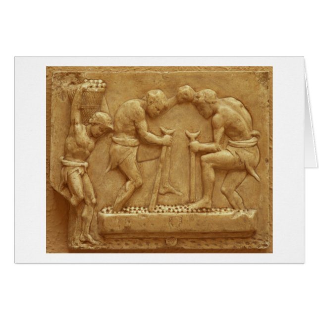 Tränga druvorna (marmor) hälsningskort (Framsidan Horizontal)