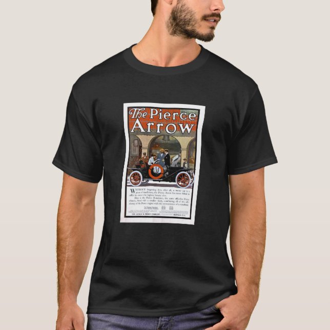 Tränga igenom den motoriska bilen för pilen t-shirt (Framsida)