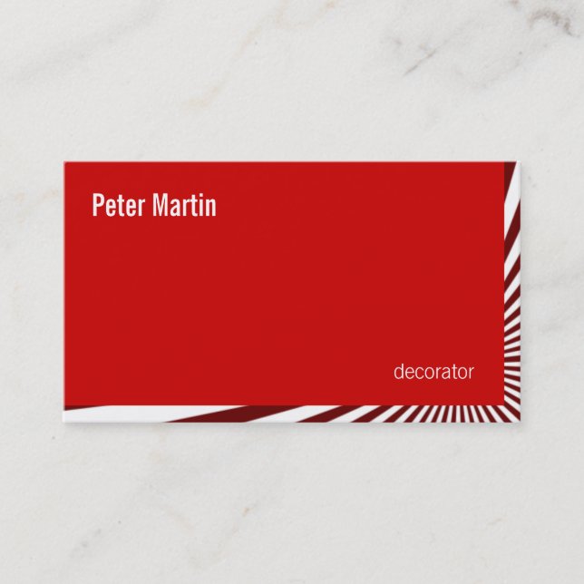 Tränga någon det röda Beträffande-Bristningen Visitkort (Framsida)