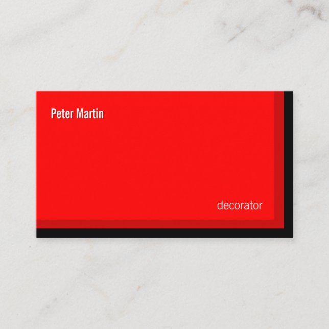 Tränga någon det röda kortet visitkort (Framsida)