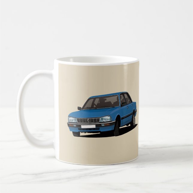 Tränga någon Peugeot 505 - blått - Kaffemugg (Vänster)
