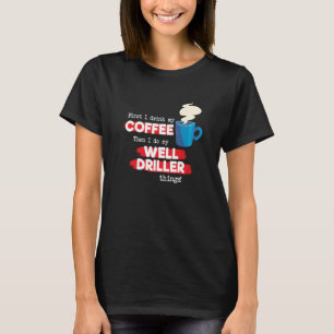 Trångare och kaffeavskrivning t shirt