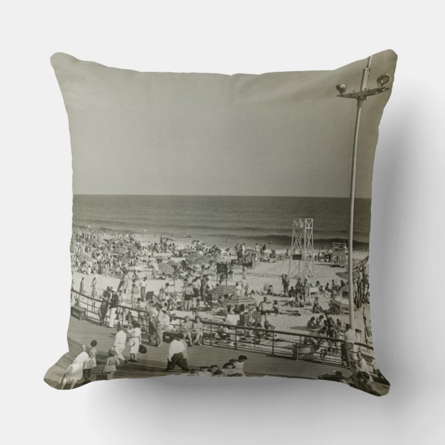 Trängd strand kudde (Framsida)
