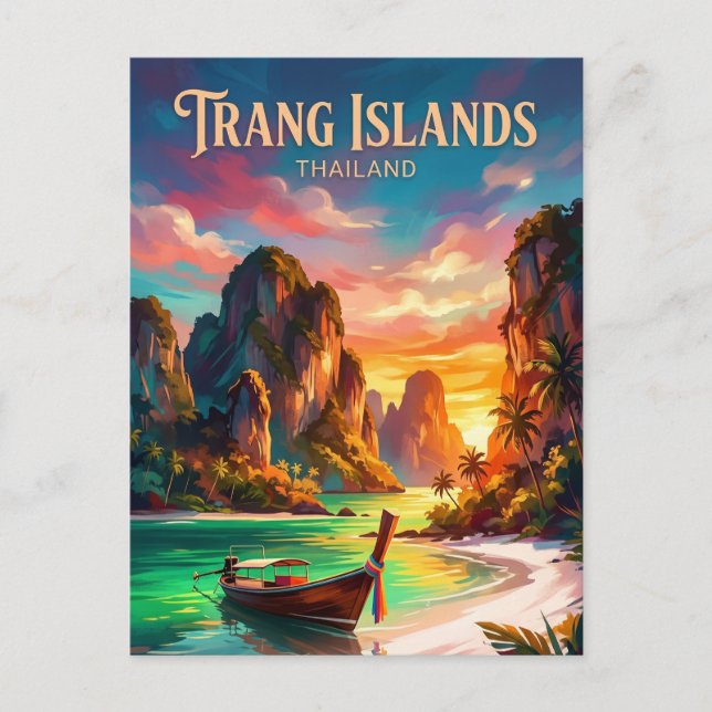 Trangöarna Thailand Vykort (Framsida)