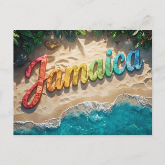 Trängseln på Jamaica Vykort (Framsida)