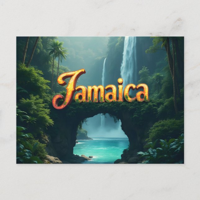 Trängseln på Jamaica Vykort (Framsida)