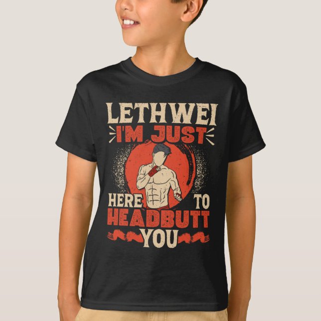 Träning av burmesiska boxningshögkvarteret Lethwei T Shirt (Framsida)