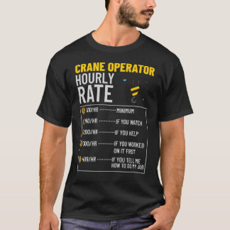 Träning av Crane Operator Construction Worker Torn T Shirt