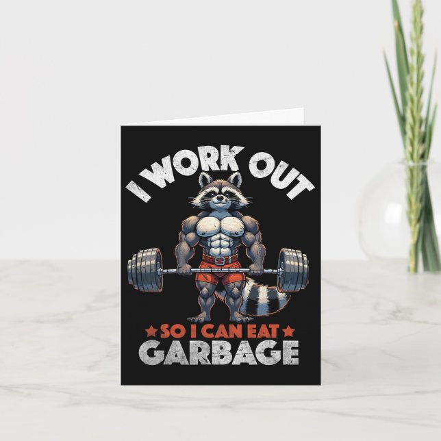 Träning av den muslimska rascoon-vikten på en funn kort (Framsida)