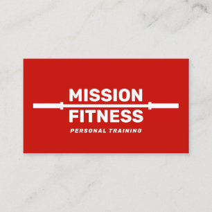 Träning av personlig träning i Red Fitness Visitkort