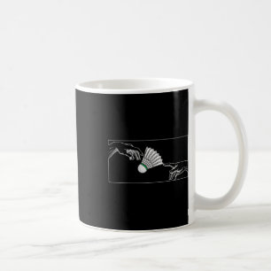 Träning i Händer för Badminton-spelare till Badmin Kaffemugg