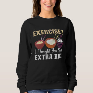 Träning Jag Trodde Du Sa Extra Ris Gymträning T Shirt