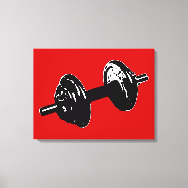 träning . träning. gym canvastryck (Framsida)